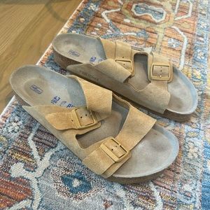 Birkenstock Sandals Arizona Soft Footbed Almond EU 43 US m10-10.5/w12-12.5